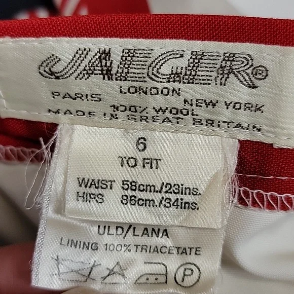 Jaeger Color Block Wool Skirts/ Size 6. - Picture 9 of 10